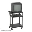 ADD TO YOUR SET: Safco Black Plastic AV Cart