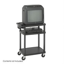 Safco Black Plastic AV Cart