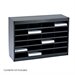 Safco E-Z Stor Black Mail Organizer, 24 Letter Size Compartments