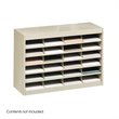 ADD TO YOUR SET: Safco E-Z Stor Sand Mail Organizer, 24 Letter Size Compartments