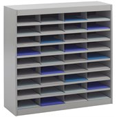 Safco E-Z Stor Grey Mail Organizer, 36 Letter Size Compartments