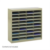 Safco E-Z Stor Sand Mail Organizer, 36 Letter Size Compartments