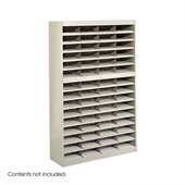 Safco E-Z Stor Sand Mail Organizer, 60 Letter Size Compartments