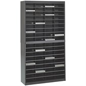 Safco E-Z Stor Black Mail Organizer, 72 Letter Size Compartments