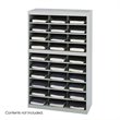 ADD TO YOUR SET: Safco E-Z Stor Grey Steel Mail Organizer, 30 Compartments