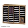ADD TO YOUR SET: Safco E-Z Stor Medium Oak Wood Mail Organizer, 36 Compartments