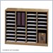 Safco E-Z Stor Medium Oak Wood Mail Organizer, 36 Compartments