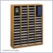 Safco E-Z Stor Medium Oak Wood Mail Organizer, 60 Compartments