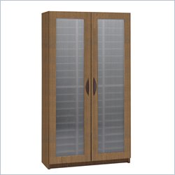Safco Medium Oak 60 Compartment Mail Organizer With Doors