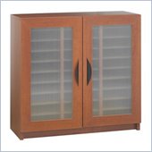 Safco Cherry 30 Compartment Mail Organizer With Doors