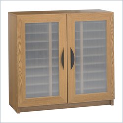 Safco Medium Oak 30 Compartment Mail Organizer With Doors