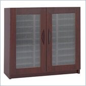 Safco Mahogany 30 Compartment Mail Organizer With Doors