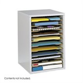 Safco Grey 11 Compartment Vertical Desk Top Sorter