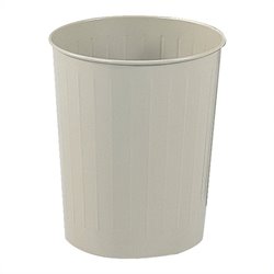 Safco Sand Round Wastebasket 23.5 Quart (Set of 6)