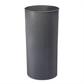 Safco Charcoal Round 20 Gallon Trash Can (Set of 3)