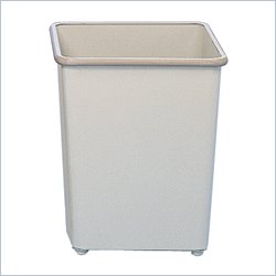 Safco Sand Square Wastebasket 31 Quart (Set of 3)