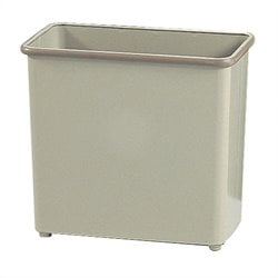 Safco Sand Rectangular Wastebasket 27.5 Quart (Set of 3)