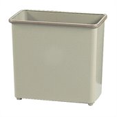Safco Sand Rectangular Wastebasket 27.5 Quart (Set of 3)