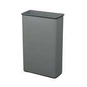 Safco Charcoal Rectangular Wastebasket, 88 Quart (Set of 3)