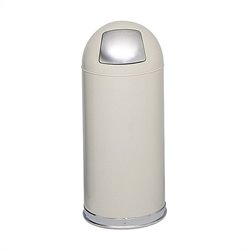 Safco Putty Push Door Dome Top Receptacles