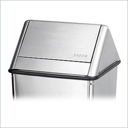 Safco Stainless Steel Swing-Top Lid for 21 Gallon Receptacle