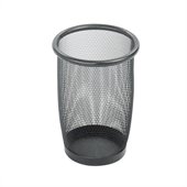 Safco Onyx Mesh Small Round Wastebasket (Set of 3)