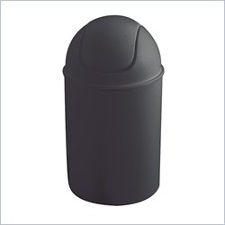 Safco Black 6 Quart Mini Cans (Set of 6)