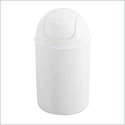 Safco White 6 Quart Mini Cans (Set of 6)
