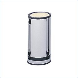 Safco Reflections Chrome and Black Sand Fill Ash Urn
