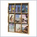 Safco Expose Oak/Black 6 Pamphlet 6 Magazine Display