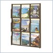 Safco Expose Mahogany/Black 9 Magazine Display