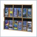 Safco Expose Oak/Black 12 Pamphlet Display