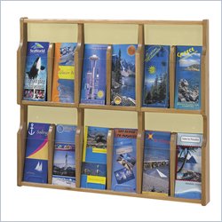 Safco Expose Oak/Sand 12 Pamphlet Display