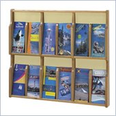 Safco Expose Oak/Sand 12 Pamphlet Display