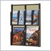 Safco Expose Mahogany/Sand 2 Magazine 4 Pamphlet Display