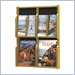 Safco Expose Oak/Black 2 Magazine 4 Pamphlet Display