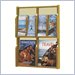 Safco Expose Oak/Sand 2 Magazine 4 Pamphlet Display
