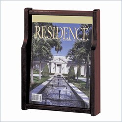 Safco Expose Mahogany/Sand 1 Magazine Display