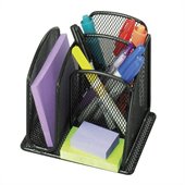 Safco Onyx Mini Organizer, Set of 6