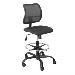 Safco Vue Extended Height Mesh Chair in Black