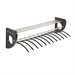 Safco Mode 48" Wood Wall Coat Rack With Hangers in Black