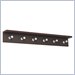 Safco Contempo Wood 6 Hook Wall Coat Rack in Mahogany