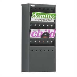 Safco 5-Pocket Steel Magazine Rack in Black