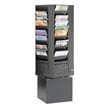 ADD TO YOUR SET: Safco 44-Pocket Steel Rotary Magazine Rack in Black
