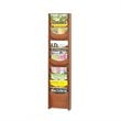 ADD TO YOUR SET: Safco 12-Pocket Wood Magazine Rack in Cherry
