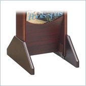 Safco Wood Display Base in Mahogany