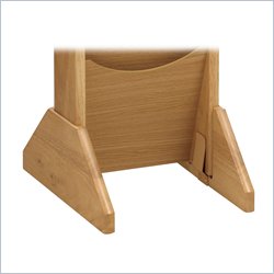 Safco Wood Display Base in Medium Oak