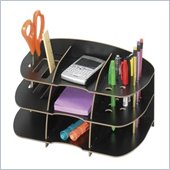 Safco Kudos Small Organizer in Black (Set of 6)
