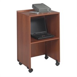 Safco Lectern Base/Media Cart in Cherry