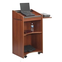Safco Executive Mobile Lectern in Cherry